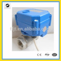 CWX15N DC3-6V que opera la válvula de bola motorizada con el flujo grande para el sistema de fuga de agua, sistema de agua del autocontrol